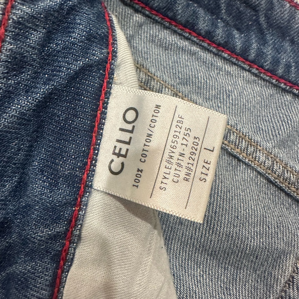 Cello Men's Denim Jeans with Red Stitching